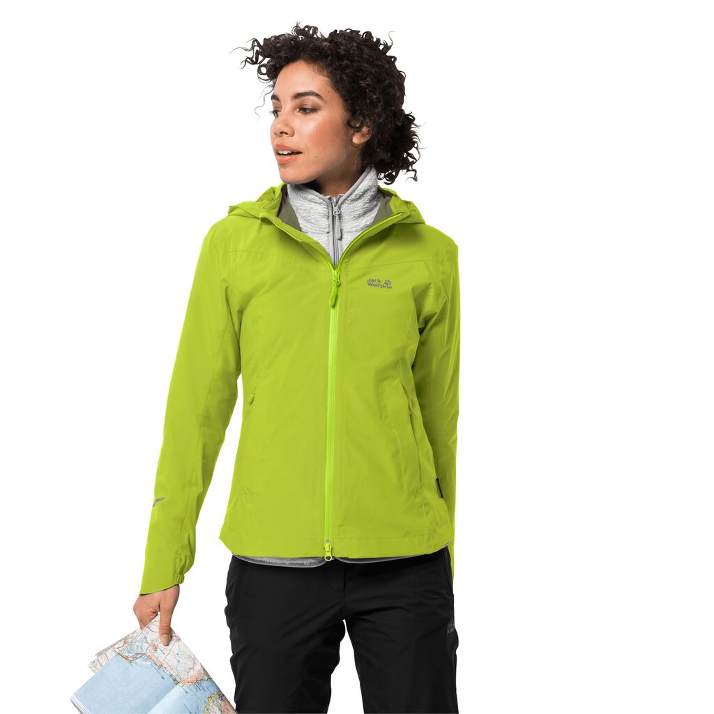 Jack Wolfskin ATLAS TOUR Vestes Femme Vert Clair - KGNVPQE-91